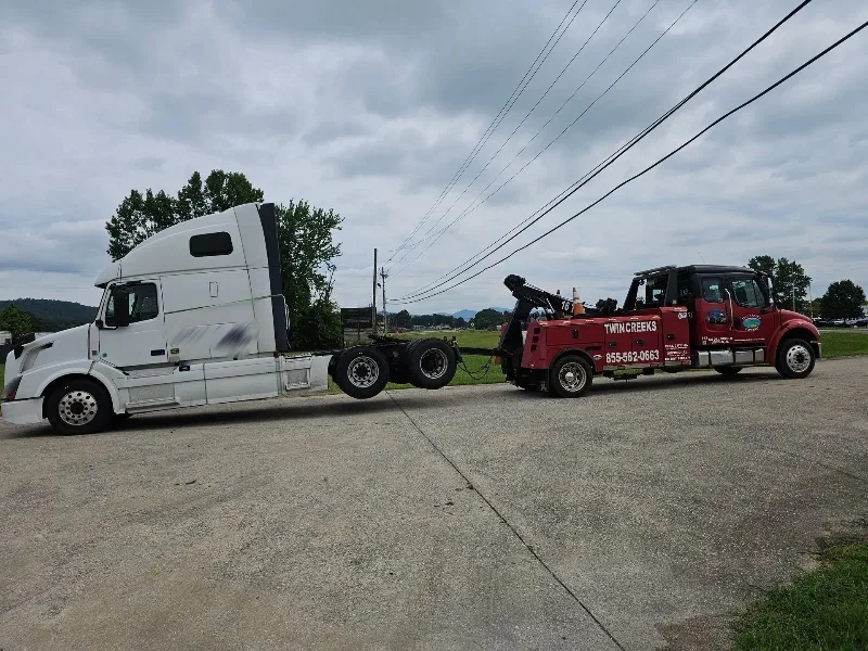 Pell City semi towing